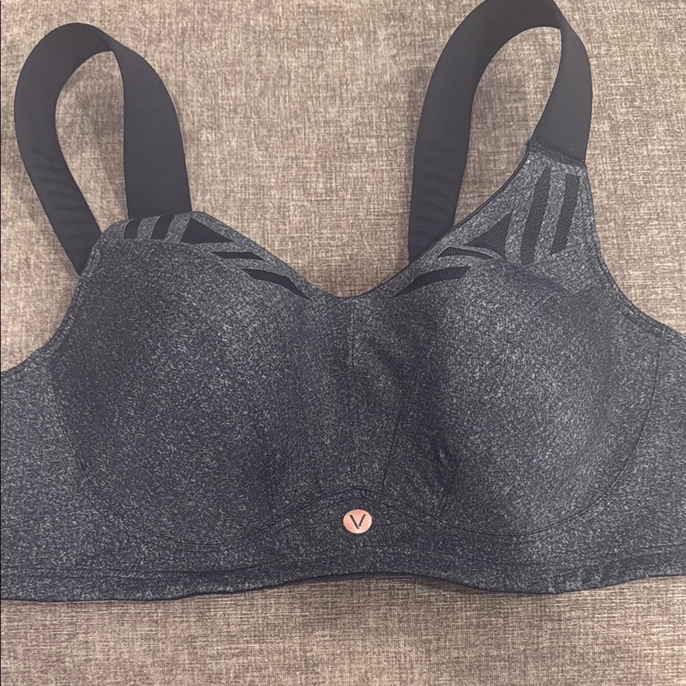 Livi Lane Bryant max support underwire black grey sport bra size 42C